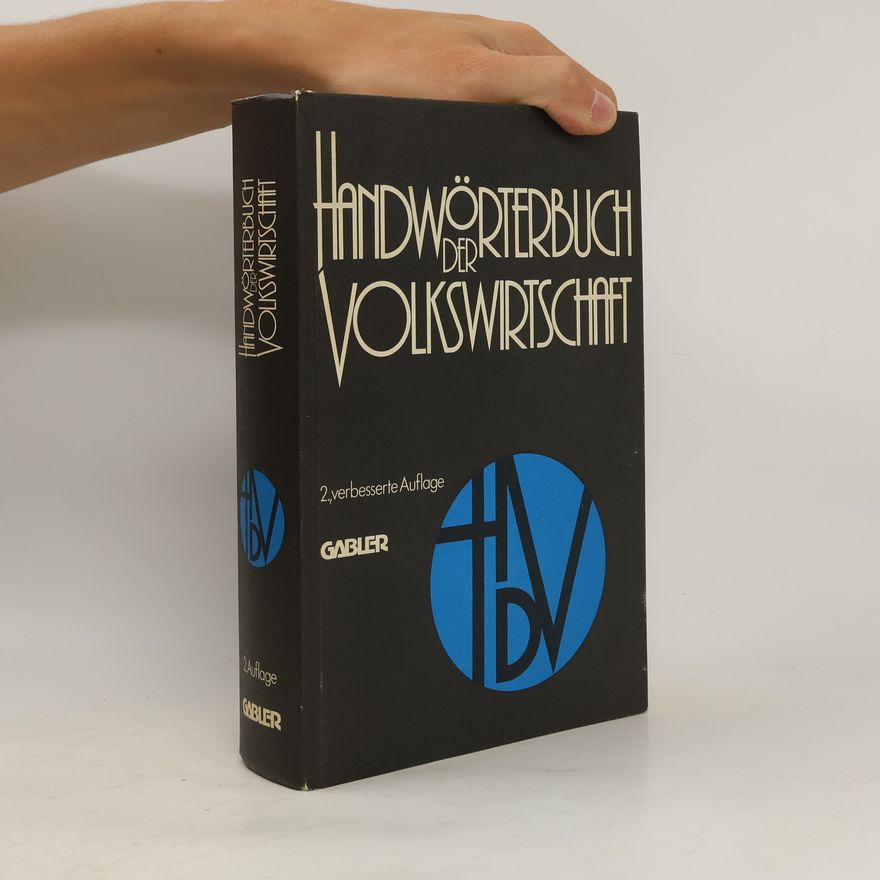 Kolektiv autorů Handwörterbuch der Volkswirtschaft