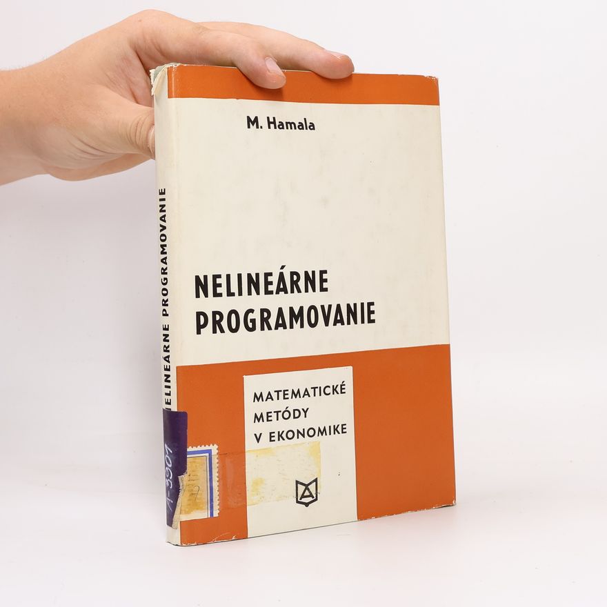 Milan Hamala Nelineárne programovanie