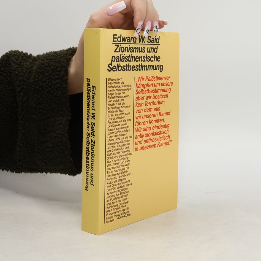 Edward Said Zionismus und palästinensische Selbstbestimmung
