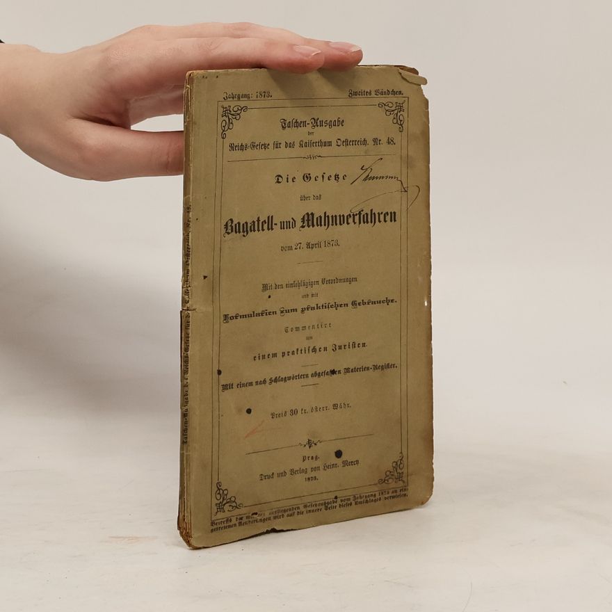 Collectif d'auteurs Die Gesetze über das Bagatell- und Mahnverfahren