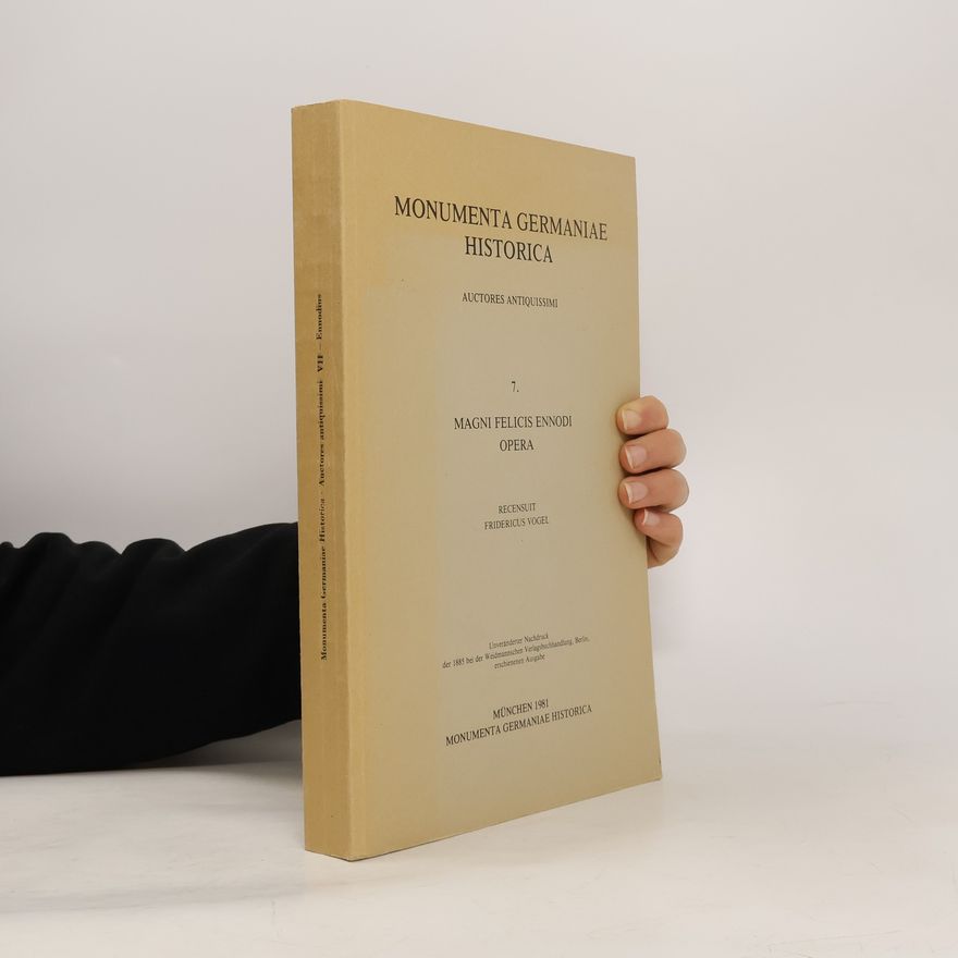 Magnus Felix Ennodius Monumenta Germaniae historica 1