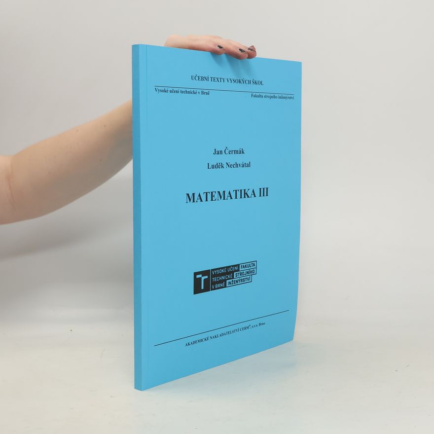 Jan Čermák Matematika III