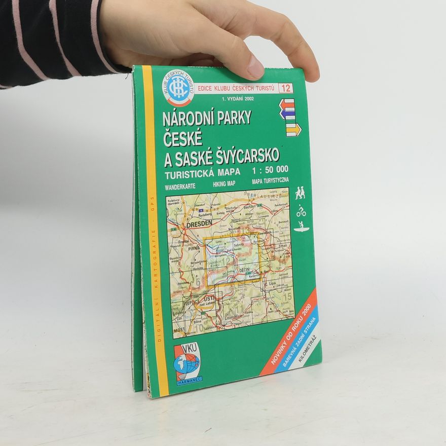 Jiří Rohlík Národní parky České a Saské Švýcarsko turistická mapa