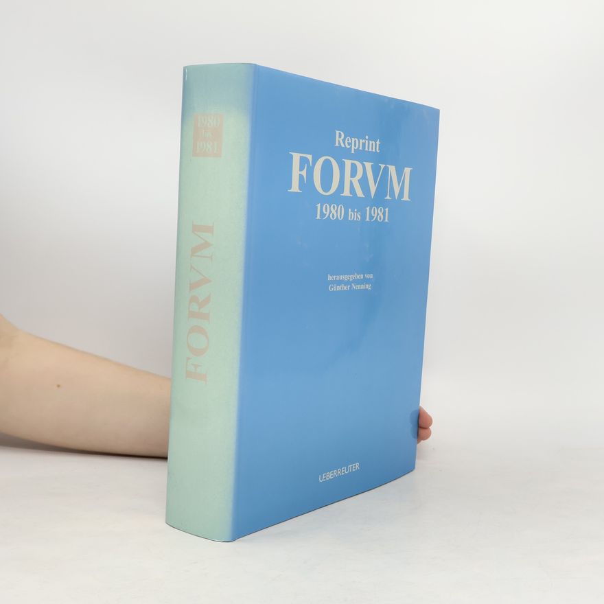 Günther Nenning Reprint Forvm 1980 bis 1981