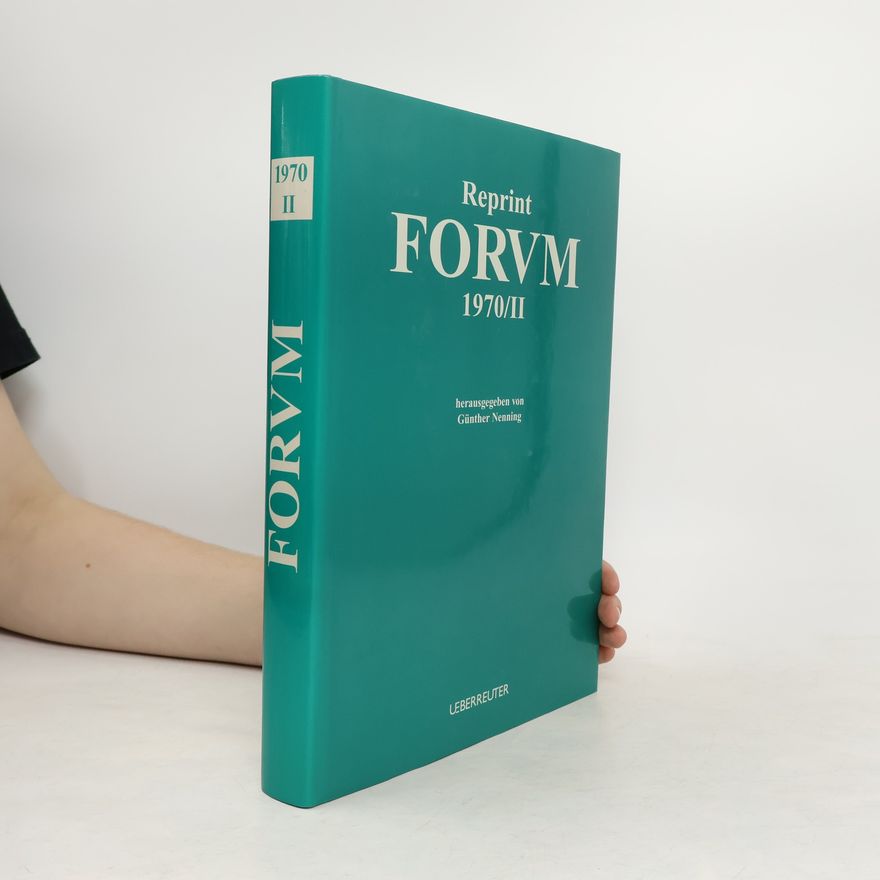 Günther Nenning Reprint Forvm 1970/11