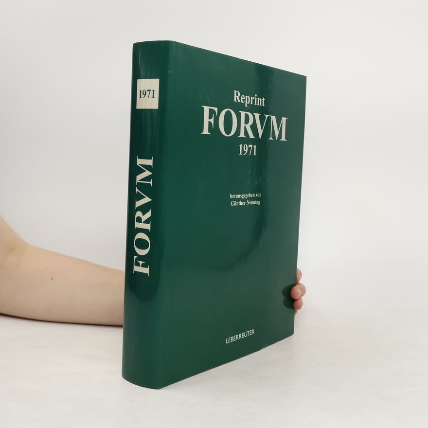 Günther Nenning Reprint Forvm 1971