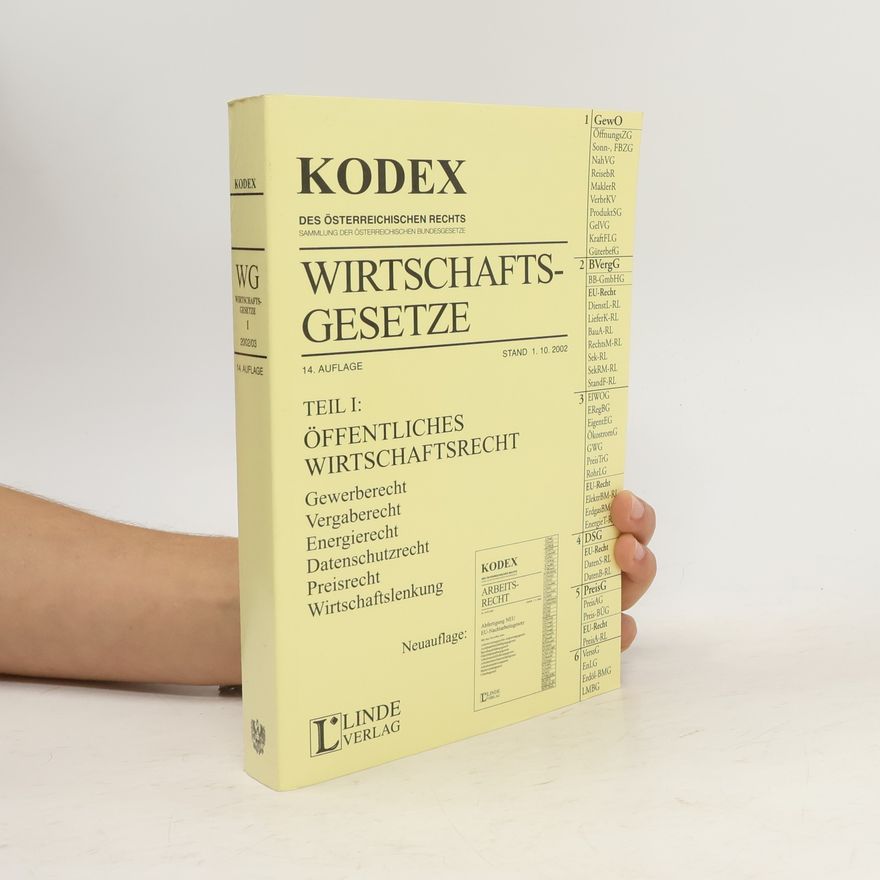 Kolektiv autorů Wirtschaftsgesetze