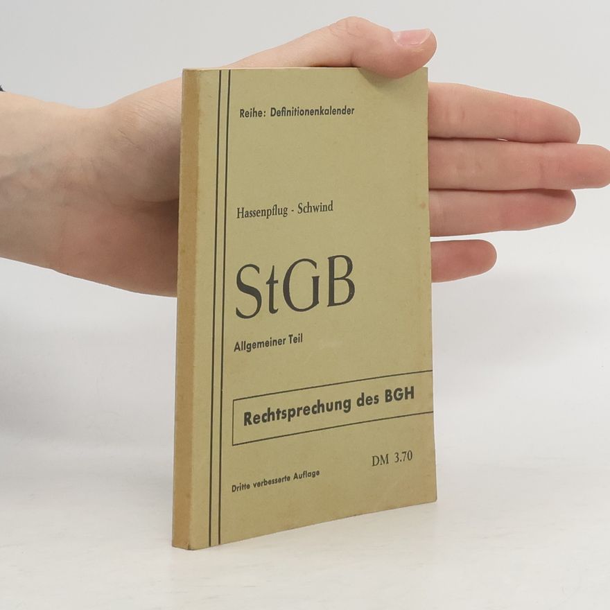 Dieter Hassenpflug StGB Allgemeiner Teil
