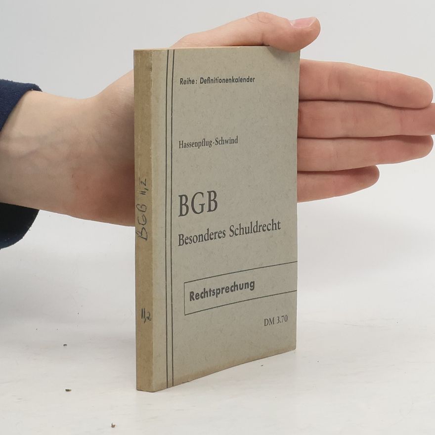 Helwig Hassenpflug BGB Besonderes Schuldrecht