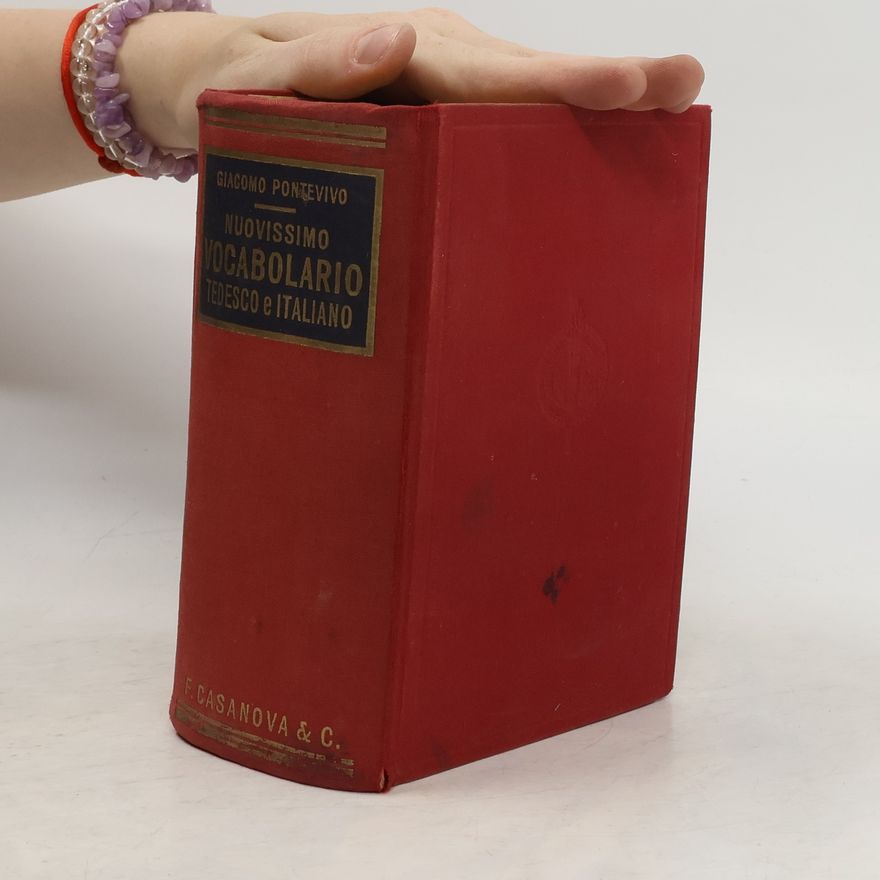 Various authors Vocabolario moderno italiano-tedesco e tedesco-italiano