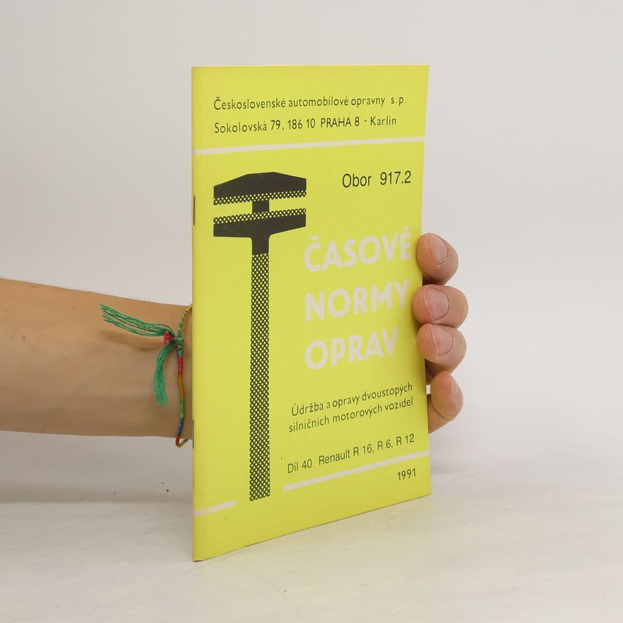 Collectif d'auteurs Časové normy oprav