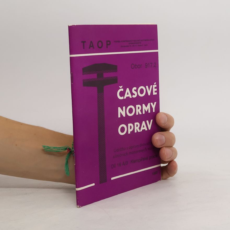 Collectif d'auteurs Časové normy oprav