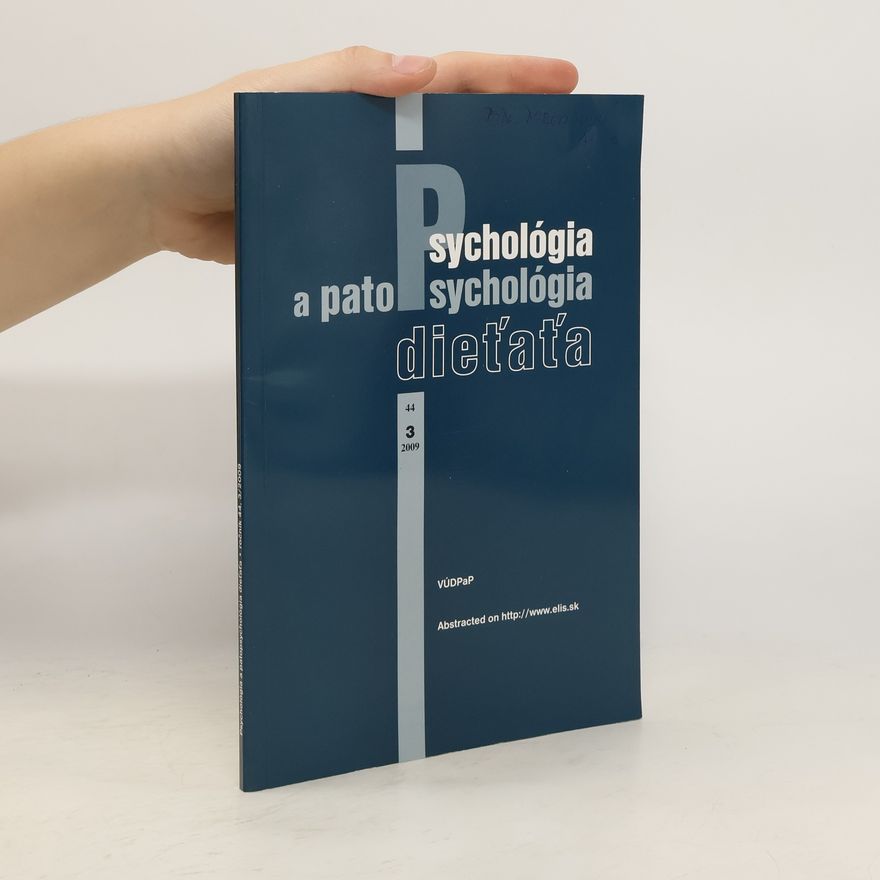 AA.VV. Psychológia a patopsychológia dieťaťa