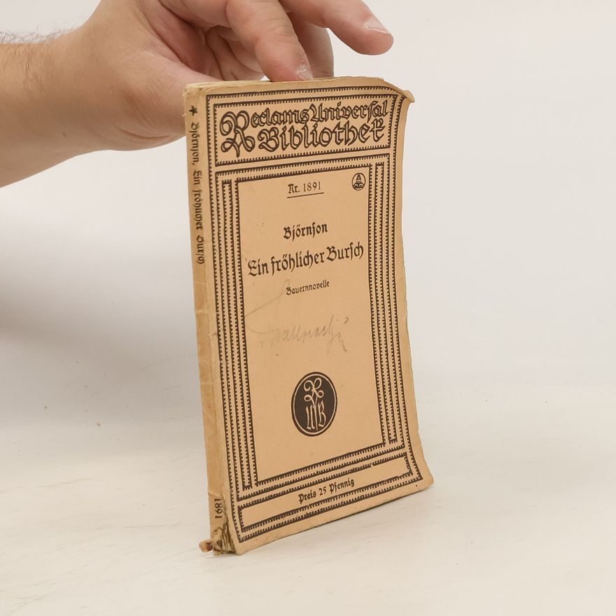 Bjørnstjerne Bjørnson Ein fröhlicher Bursch