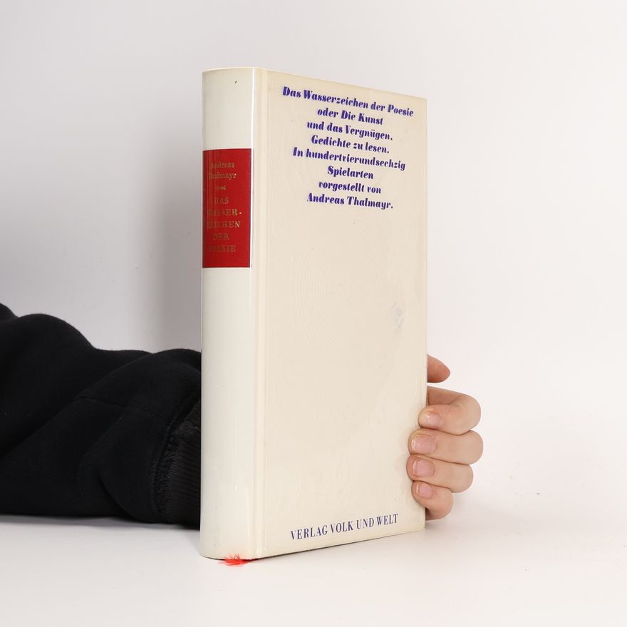 Hans Magnus Enzensberger Das Wasserzeichen der Poesie oder die Kunst und das Vergnügen, Gedichte zu lesen