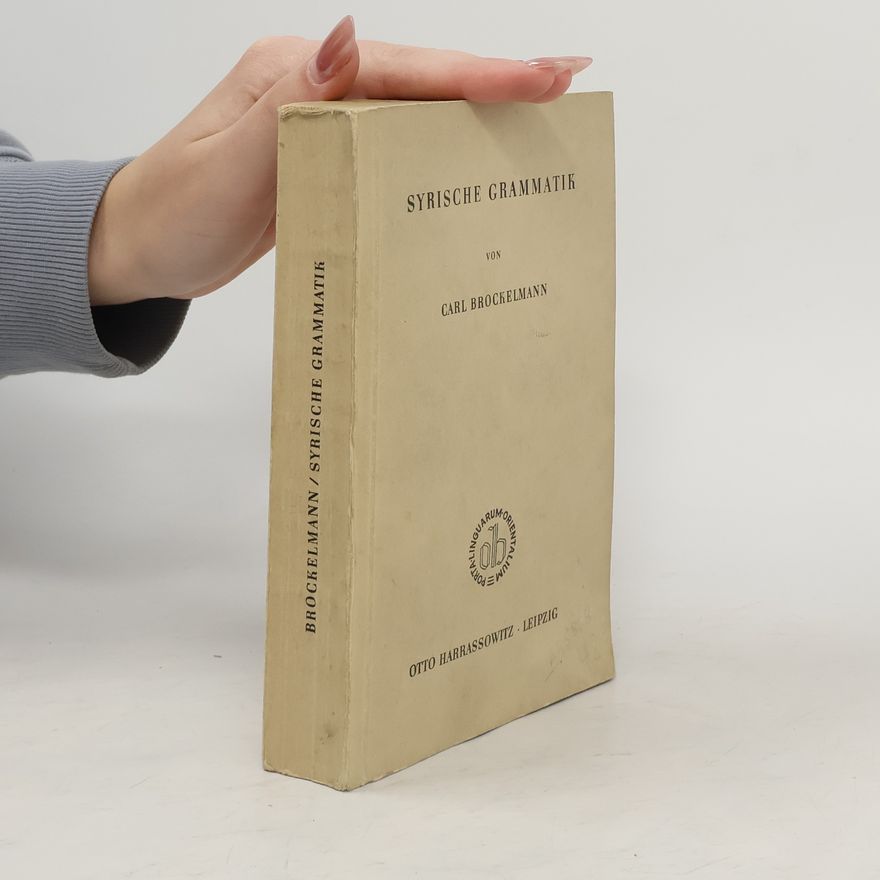 Carl Brockelmann Syrische Grammatik