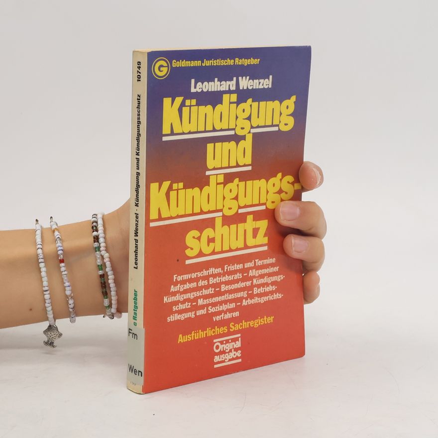 Leonhard Wenzel Kündigung und Kündigungsschutz