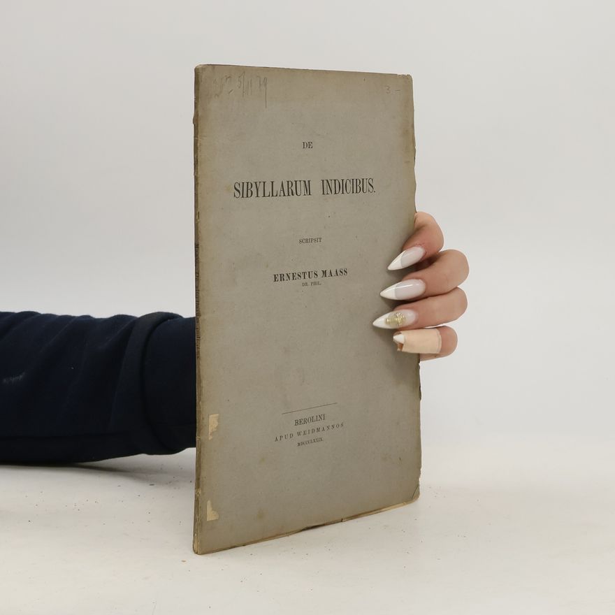 Ernst Maass De Sibyllarum indicibus