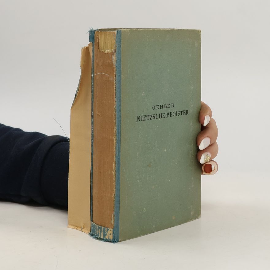 Richard Oehler Nietzsche-Register