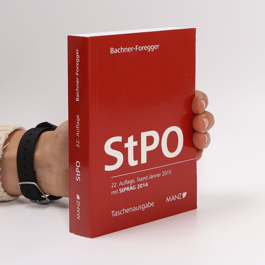 Helene Bachner Foregger Strafprozessordnung