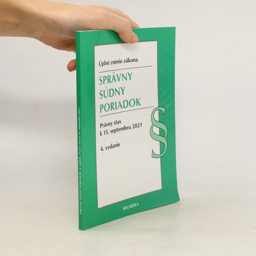 Kolektiv autorů Správny súdny poriadok. Úzz, 4. vyd, 9/2021