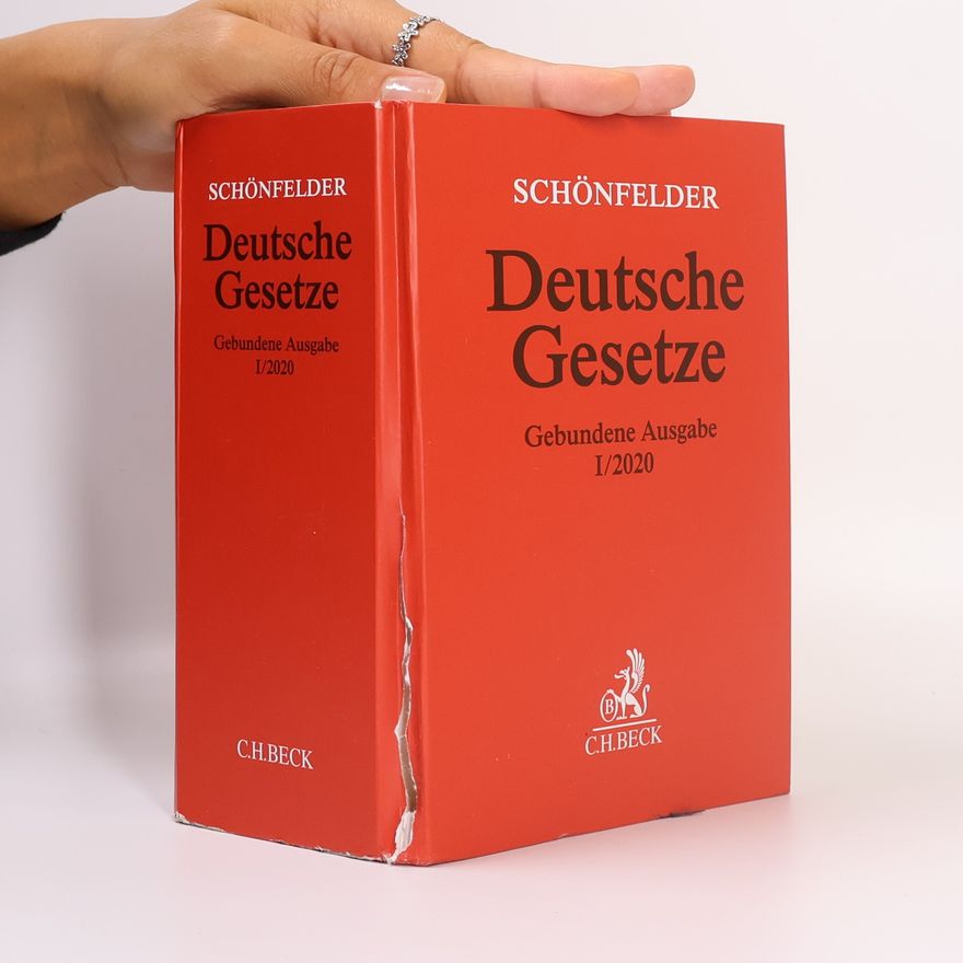 Heinrich Schönfelder Deutsche Gesetze Gebundene Ausgabe I/2020