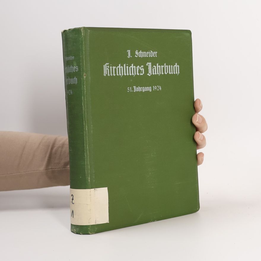 Johannes Schneider Kirchliches Jahrbuch