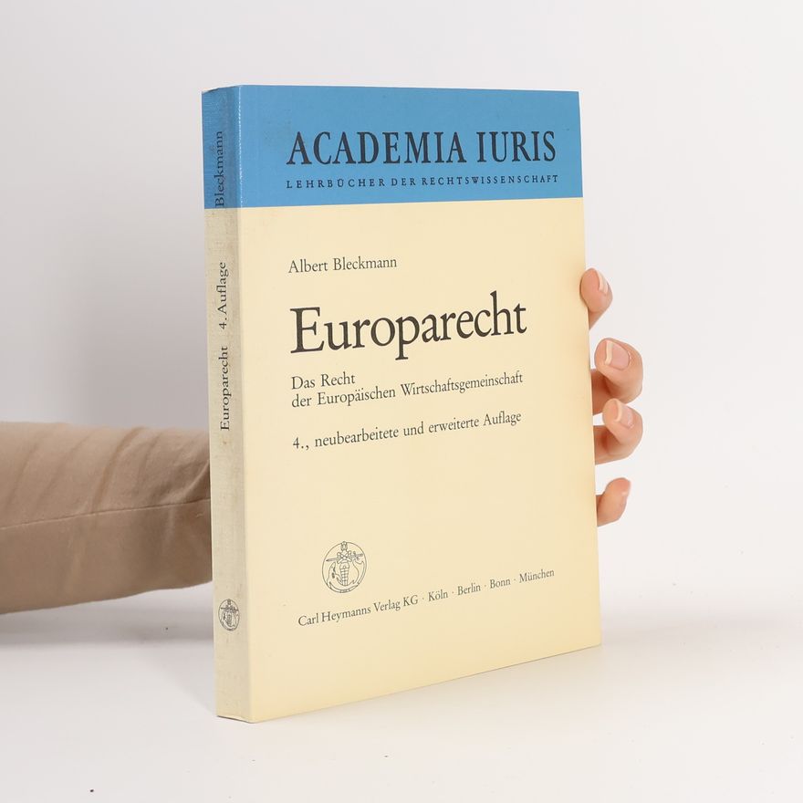 Albert Bleckmann Europarecht