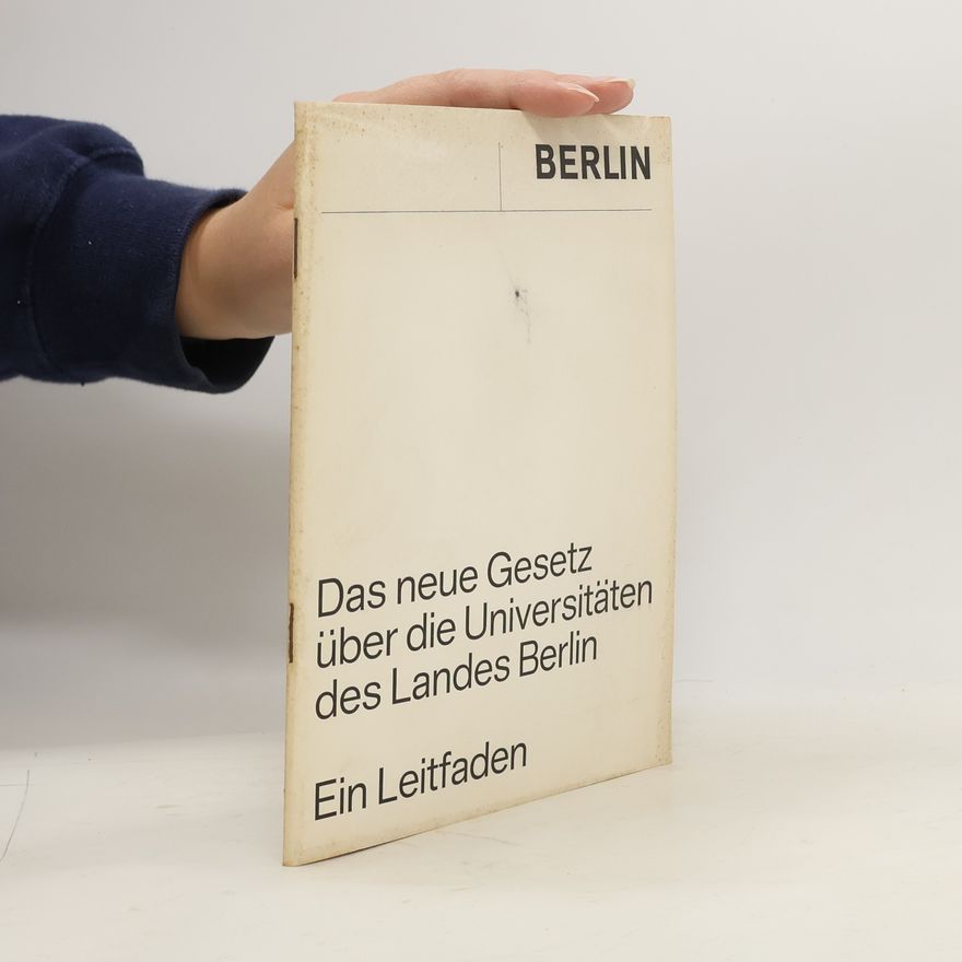 AA.VV. Das neue Gesetz über die Universitätem des Landes Berlin
