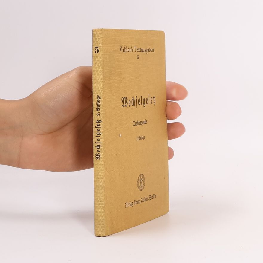 Collectif d'auteurs Wechselgesetz