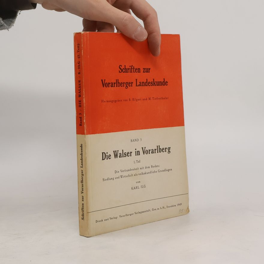 Karl Ilg Die Walser in Vorarlberg