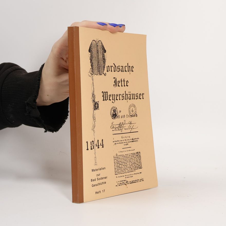Edith Vetter Mordsache Jette Weyershäuser 1844