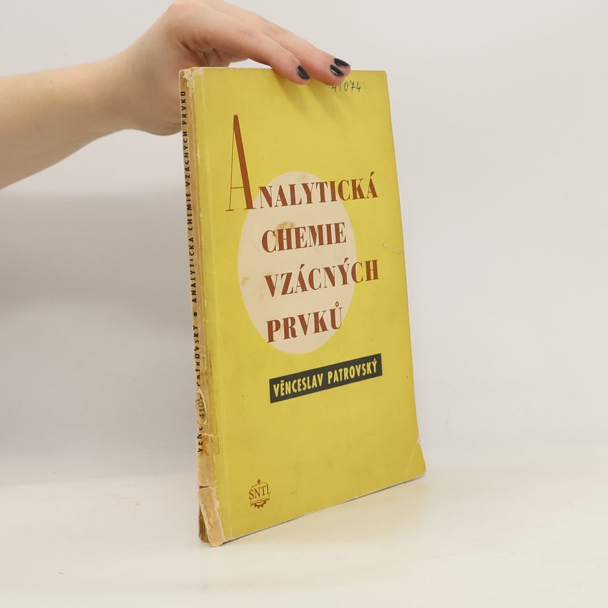 Věnceslav Patrovský Analytická chemie vzácných prvků