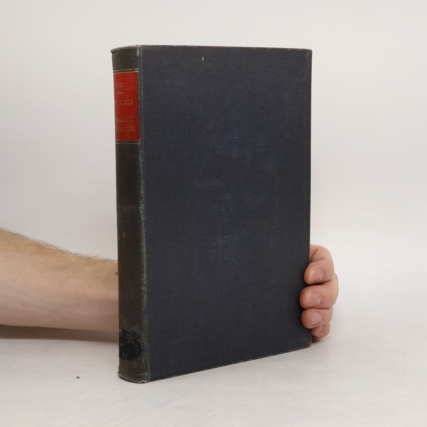 Fritz Feigl Spot Tests. Volume II.