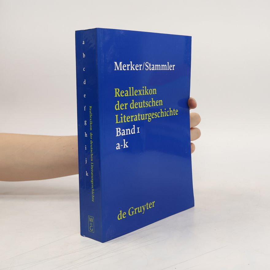 Wolfgang Stammler Reallexikon der deutschen Literaturgeschichte Band 1 a-k