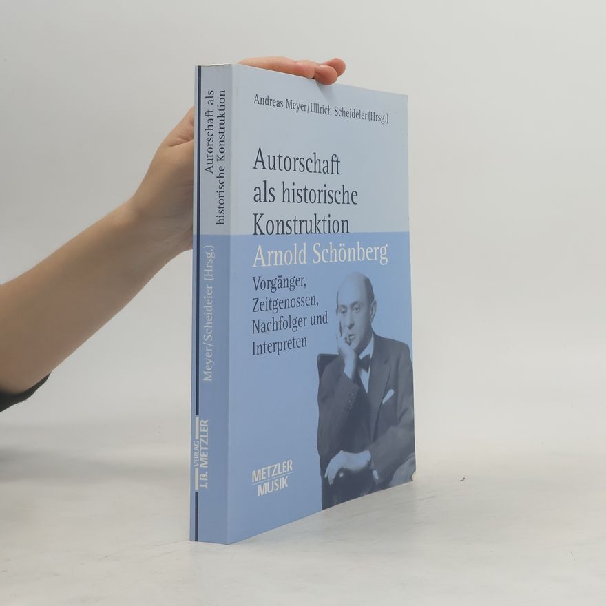 Andreas Meyer Autorschaft als historische Konstruktion