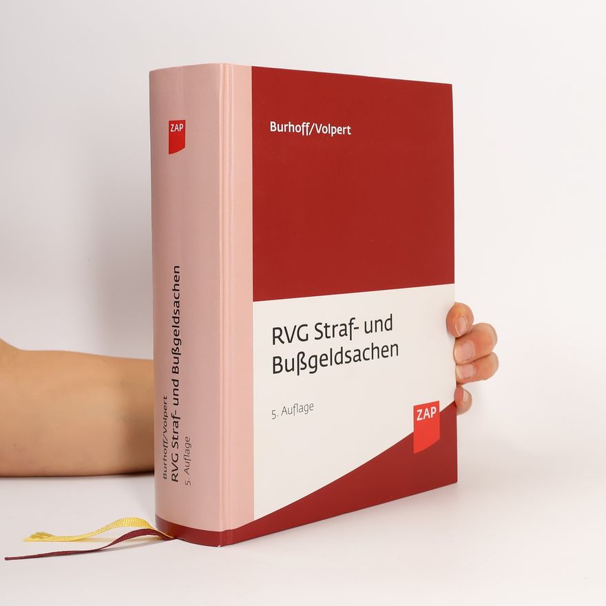 Detlef Burhoff RVG Straf- und Bußgeldsachen