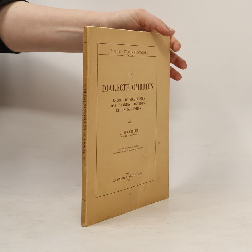 Alfred Ernout Le Dialecte Ombrien