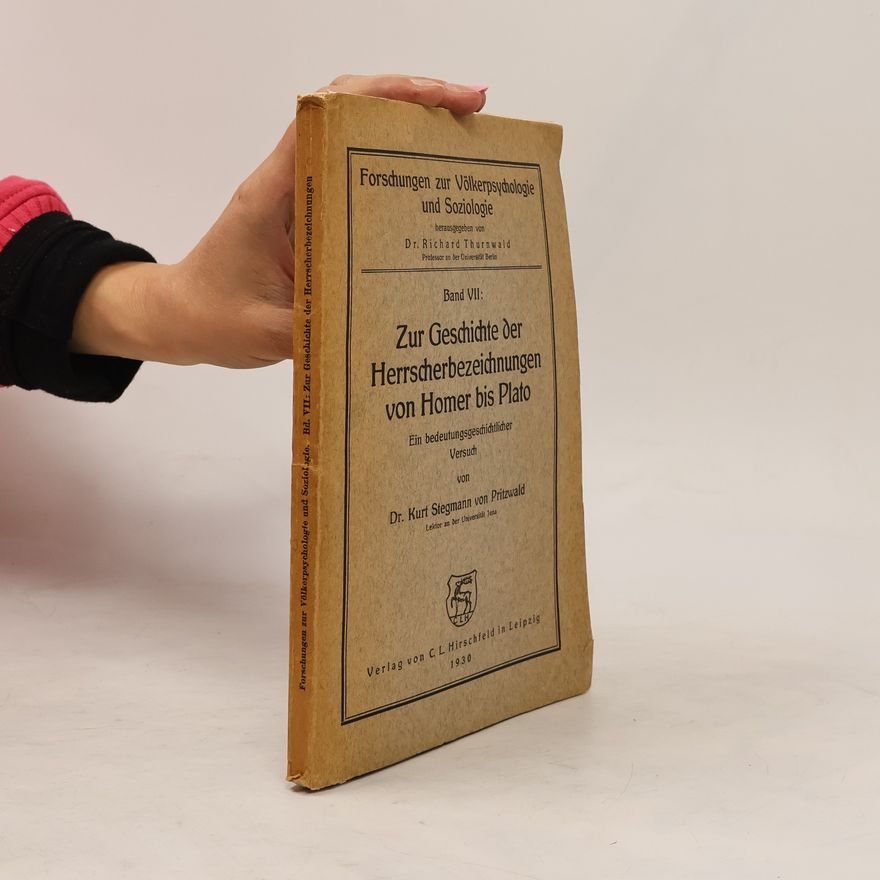 Kunst Stegmann Forschungen zur Völkerpsychologie und Soziologie VII.