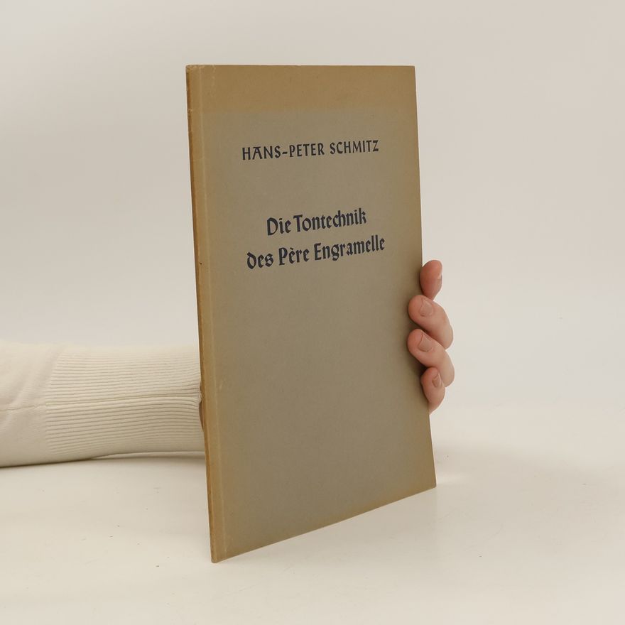 Hans-Peter Schmitz Die Tontechnik Des Père Engramelle