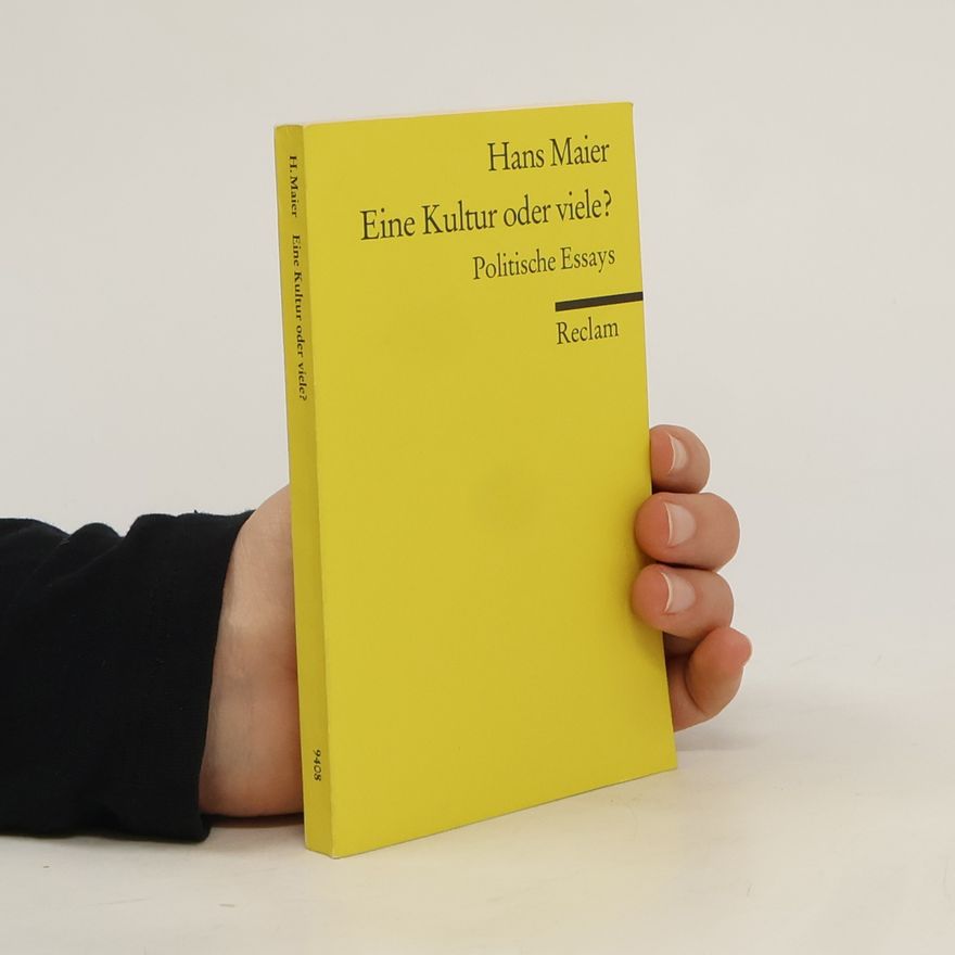 Hans Maier Eine Kultur oder viele?