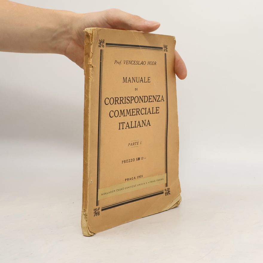 Venceslao Hodr Manuale di Corrispondenza Commerciale Italiana I.
