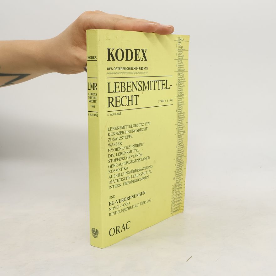 Gertraud Fischinger Lebensmittelrecht 4. Auflage