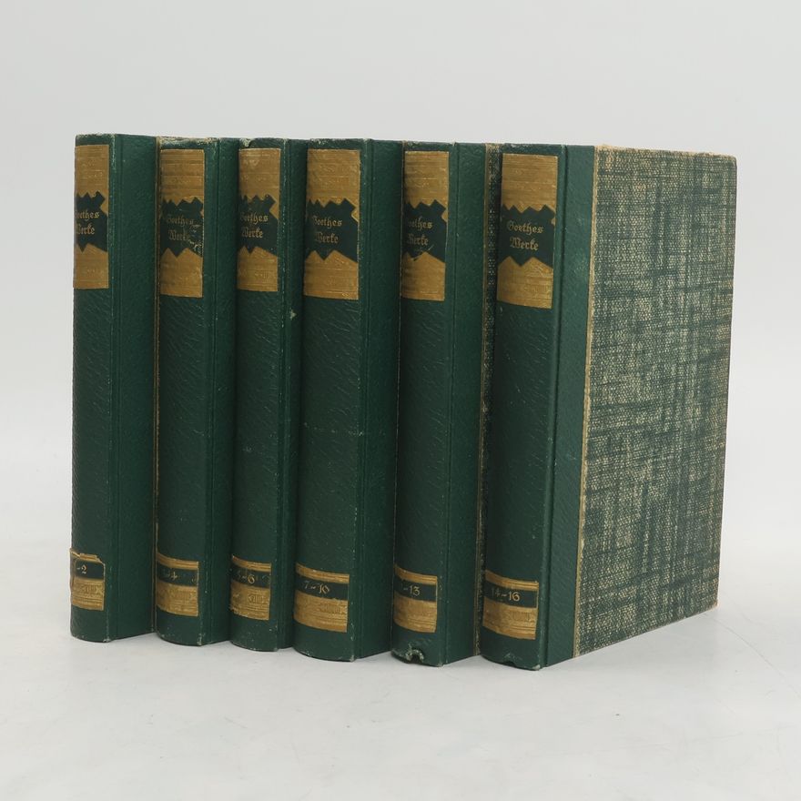 Johann Wolfgang von Goethe Goethes Werke 1-16