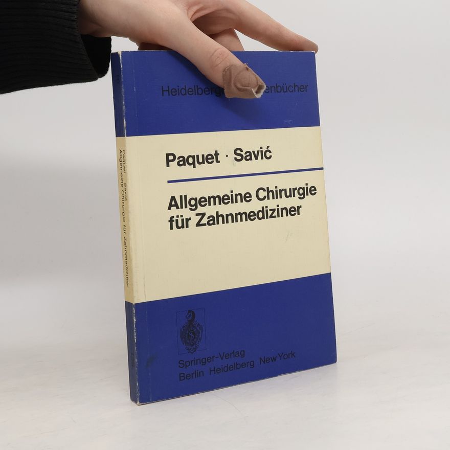 Karl-Josef Kluge Allgemeine Chirurgie für Zahnmediziner