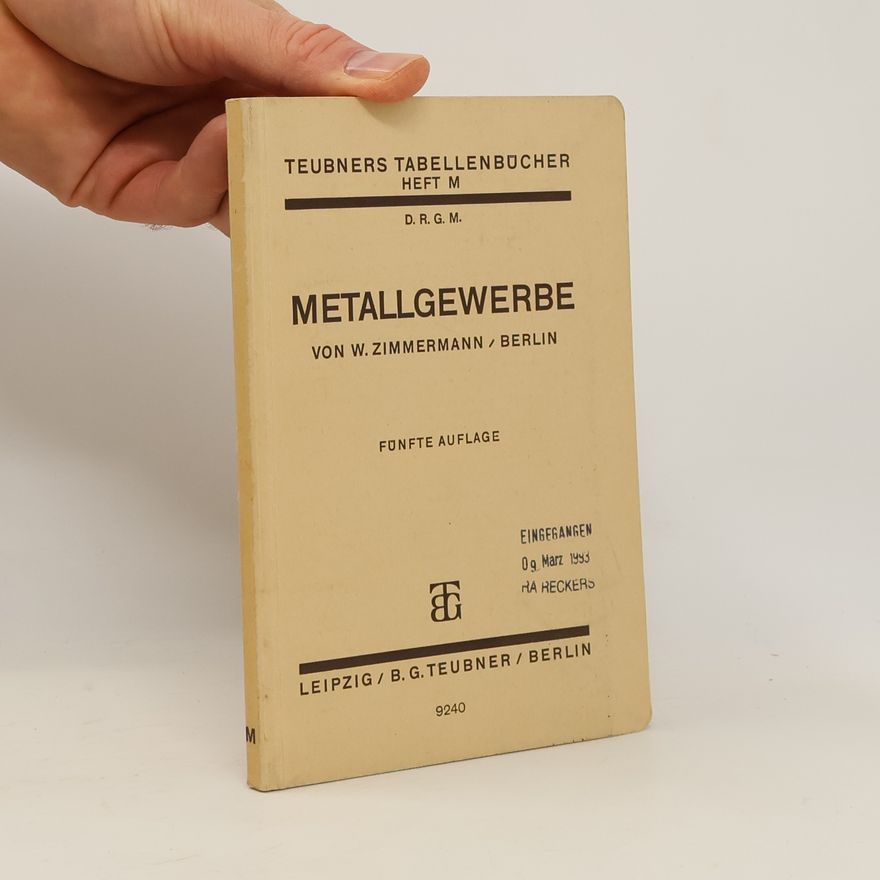 Collectif d'auteurs Metallgewerbe