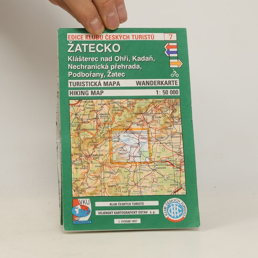 Kolektiv autorů Žatecko. Klášterec nad Ohří, Kadaň, Nechranická přehada, Podbořany, Žatec : Turistická mapa. 1: 50000