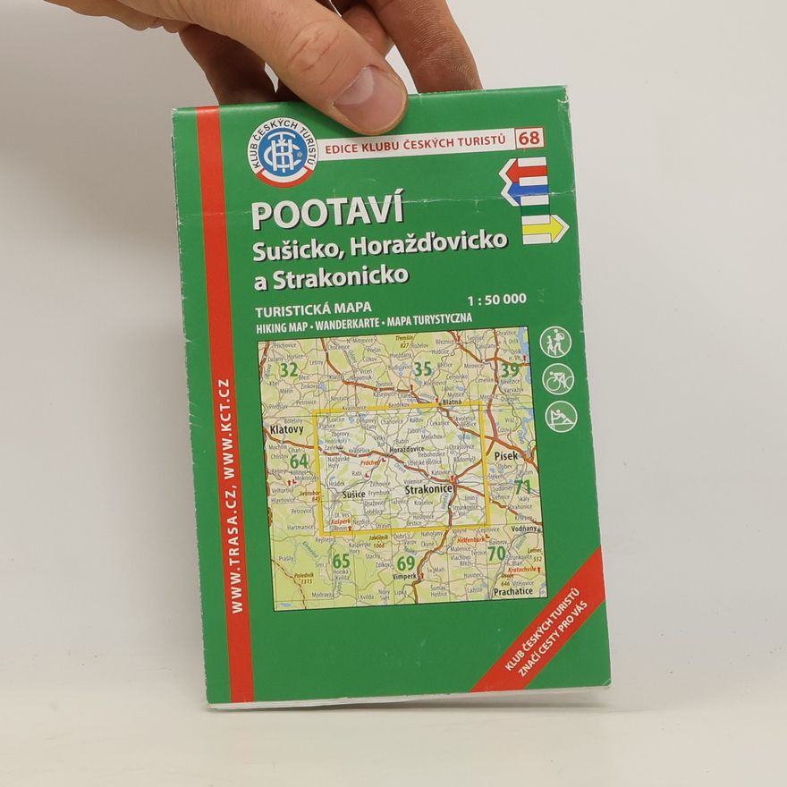 Klub českých turistů ( ) Pootaví,Sušicko,Horažďovicko /KČT 68 1:50T Turistická mapa