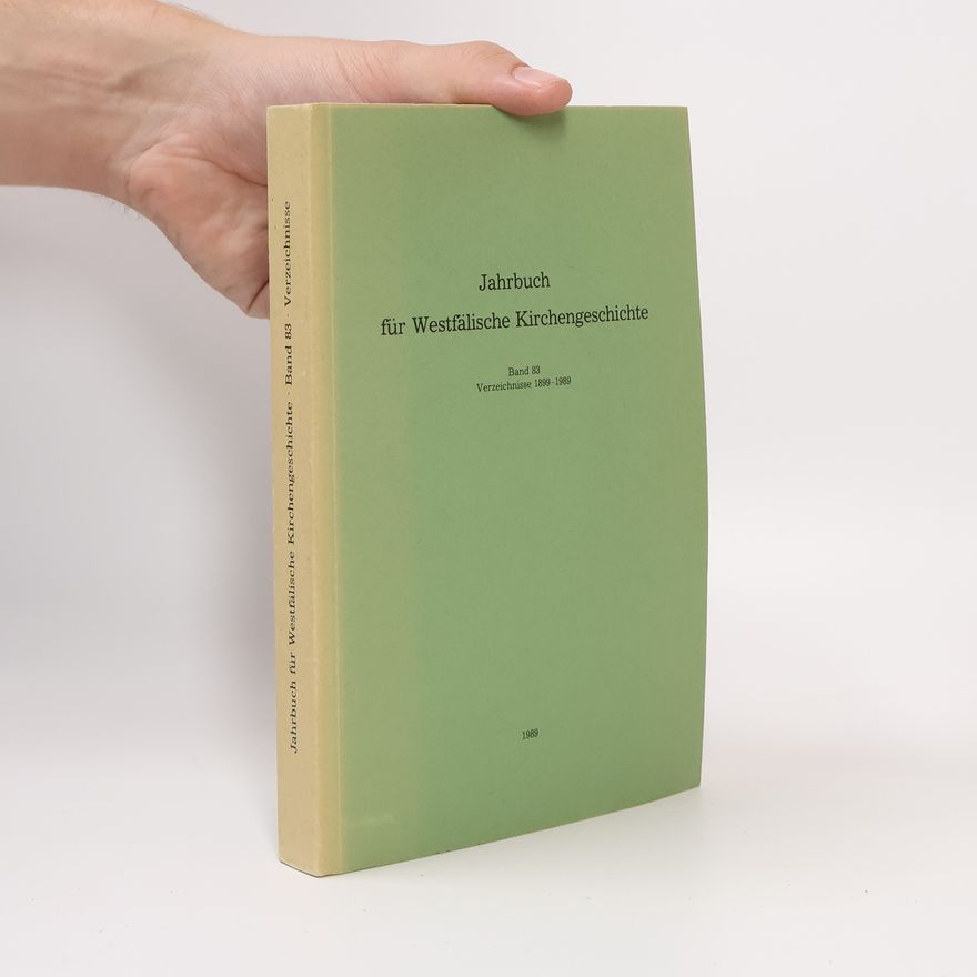 AA.VV. Jahrbuch für Westfälische Kirchengeschichte. Band 83