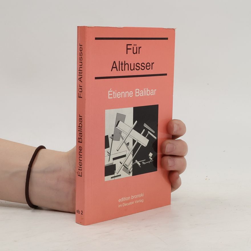 Étienne Balibar Für Althusser